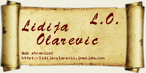 Lidija Olarević vizit kartica